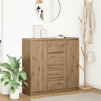 Credenza con Cassetti Rovere Artigianale 100,5x35x98,5 cm