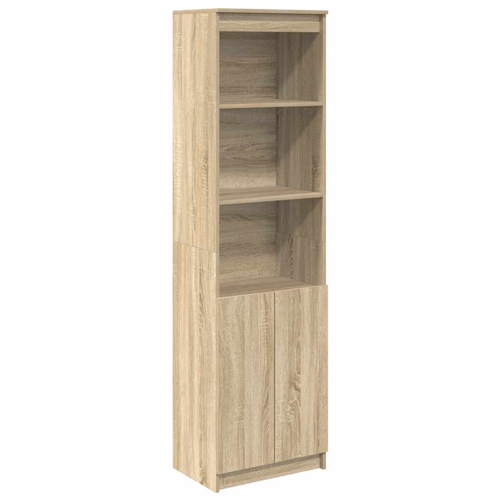 Credenza Rovere Sonoma 50x35x180 cm in Legno Multistrato