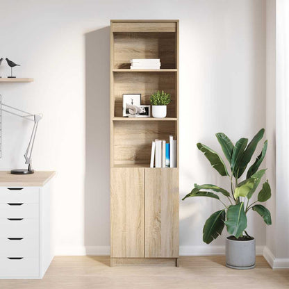 Credenza Rovere Sonoma 50x35x180 cm in Legno Multistrato