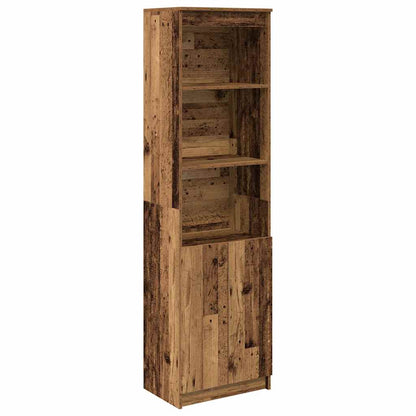 Credenza Legno Antico 50x35x180 cm in Legno Multistrato