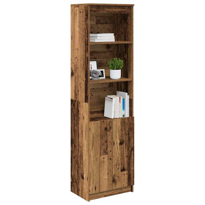 Credenza Legno Antico 50x35x180 cm in Legno Multistrato