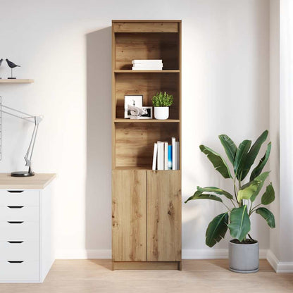 Credenza Rovere Artigianale 50x35x180 cm in Legno Multistrato