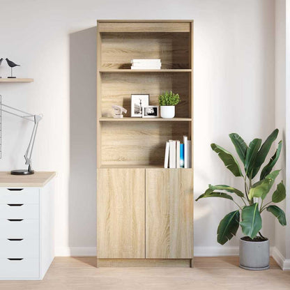 Credenza Rovere Sonoma 70x35x180 cm in Legno Multistrato
