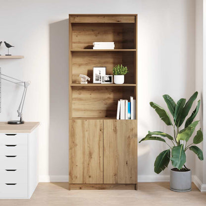Credenza Rovere Artigianale 70x35x180 cm in Legno Multistrato
