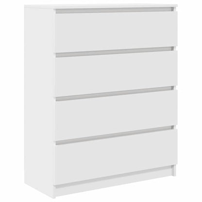Credenza Bianca 80x35x99 cm in Legno Multistrato