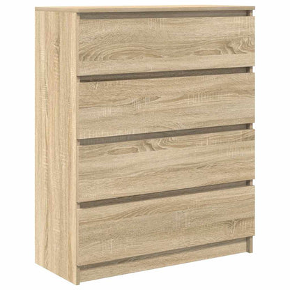 Credenza Rovere Sonoma 80x35x99 cm in Legno Multistrato