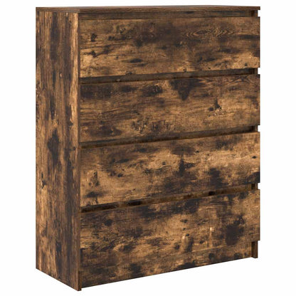 Credenza Rovere Fumo 80x35x99 cm in Legno Multistrato