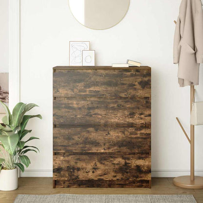 Credenza Rovere Fumo 80x35x99 cm in Legno Multistrato