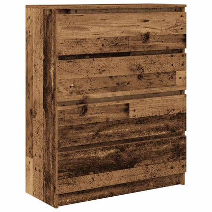 Credenza Legno Antico 80x35x99 cm in Legno Multistrato
