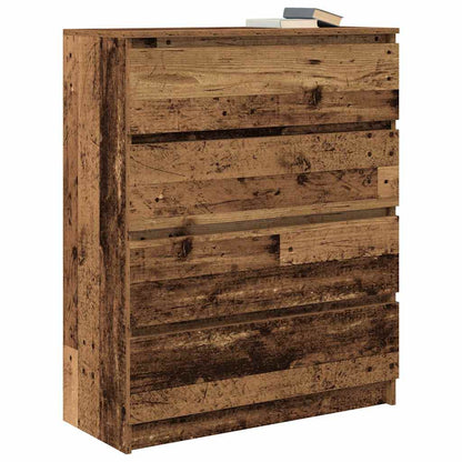Credenza Legno Antico 80x35x99 cm in Legno Multistrato