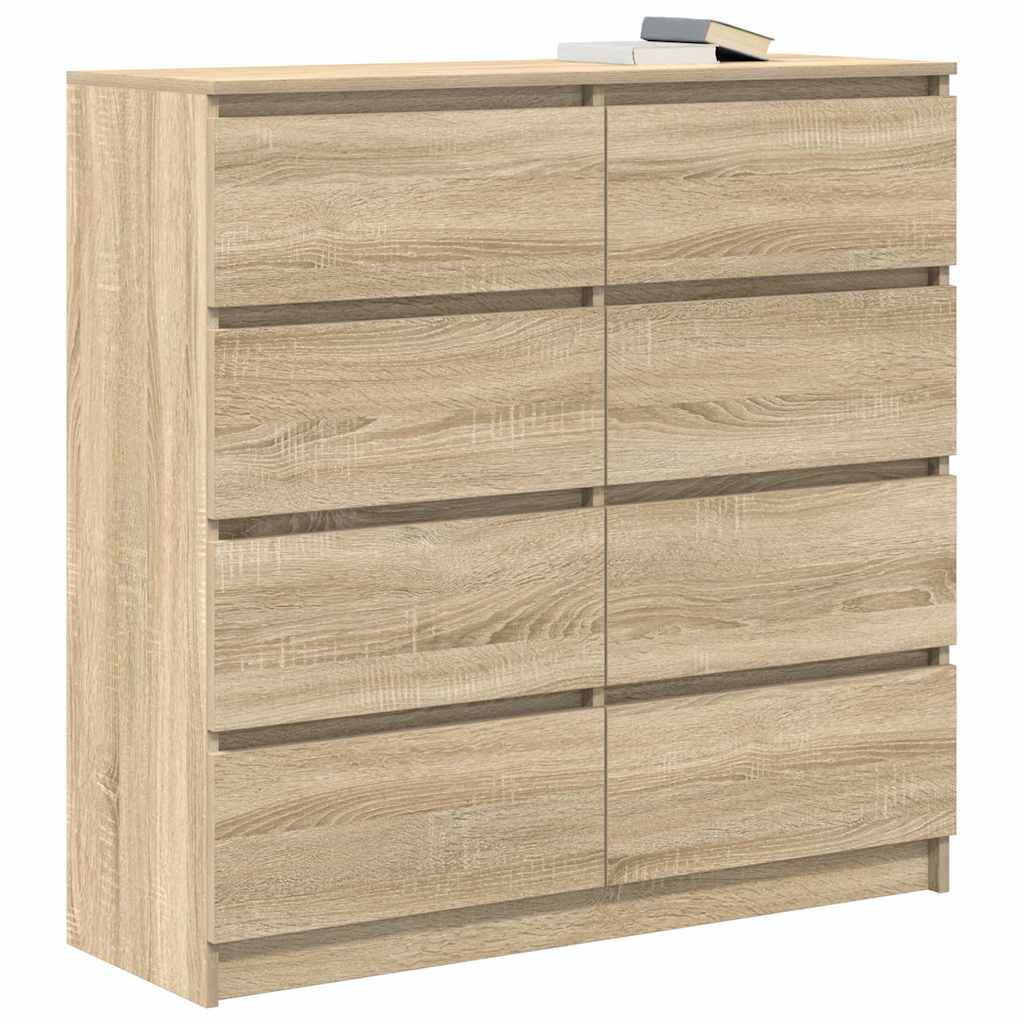 Credenza Rovere Sonoma 100x35x99 cm in Legno Multistrato