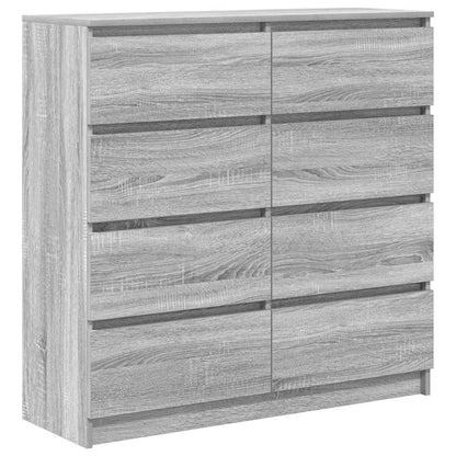 Credenza Grigio Sonoma 100x35x99 cm in Legno Multistrato
