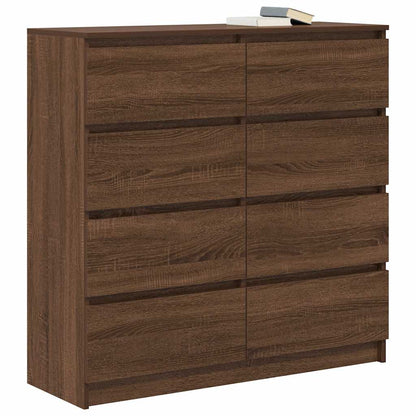 Credenza Rovere Marrone 100x35x99 cm in Legno tecnico