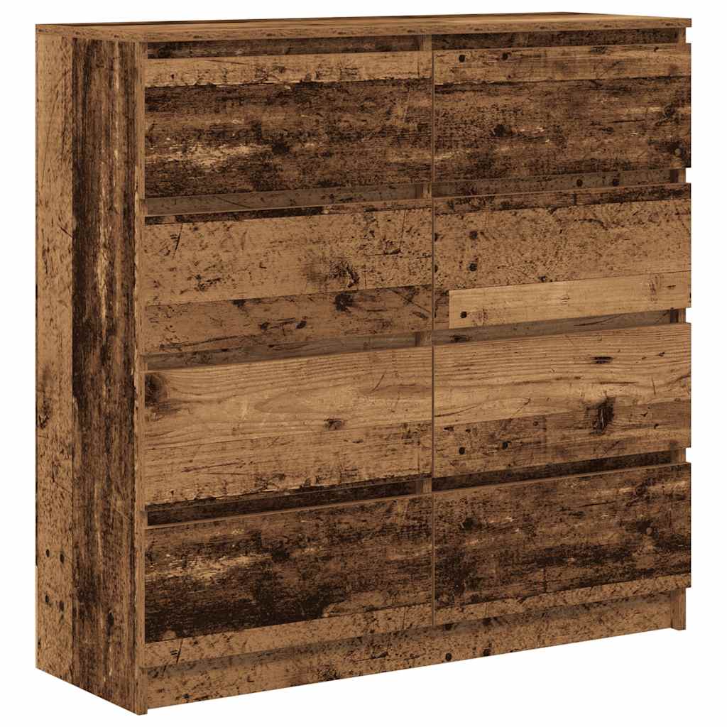 Credenza Legno Antico 100x35x99 cm in Legno Multistrato