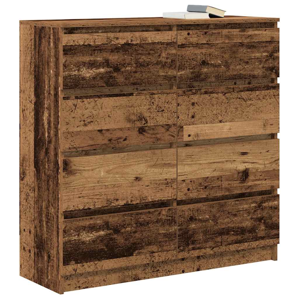 Credenza Legno Antico 100x35x99 cm in Legno Multistrato