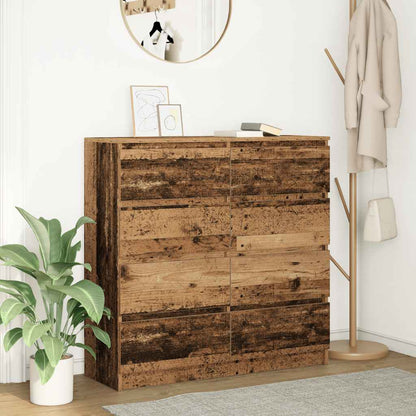 Credenza Legno Antico 100x35x99 cm in Legno Multistrato