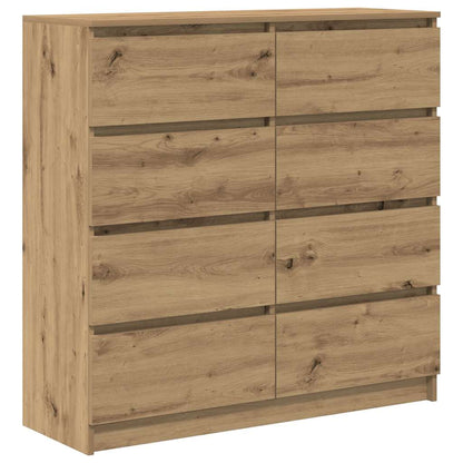 Credenza Rovere Artigianale 100x35x99 cm in Legno Multistrato