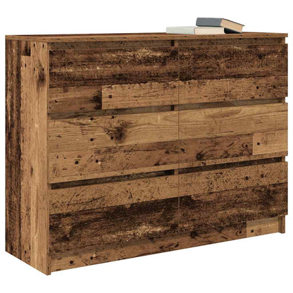 Credenza Legno Antico 100x35x76 cm in Legno Multistrato
