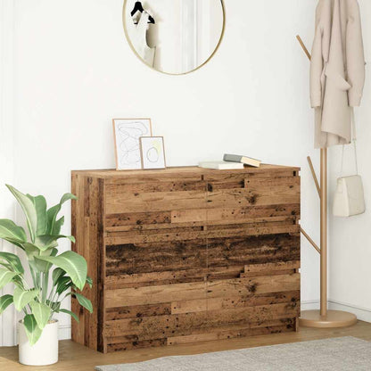 Credenza Legno Antico 100x35x76 cm in Legno Multistrato