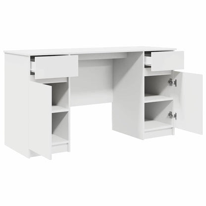 Scrivania con porta Bianco 140 x 49 x 76 cm Legno multistrato