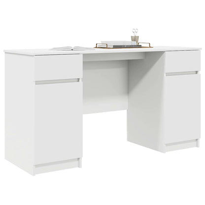 Scrivania con porta Bianco 140 x 49 x 76 cm Legno multistrato