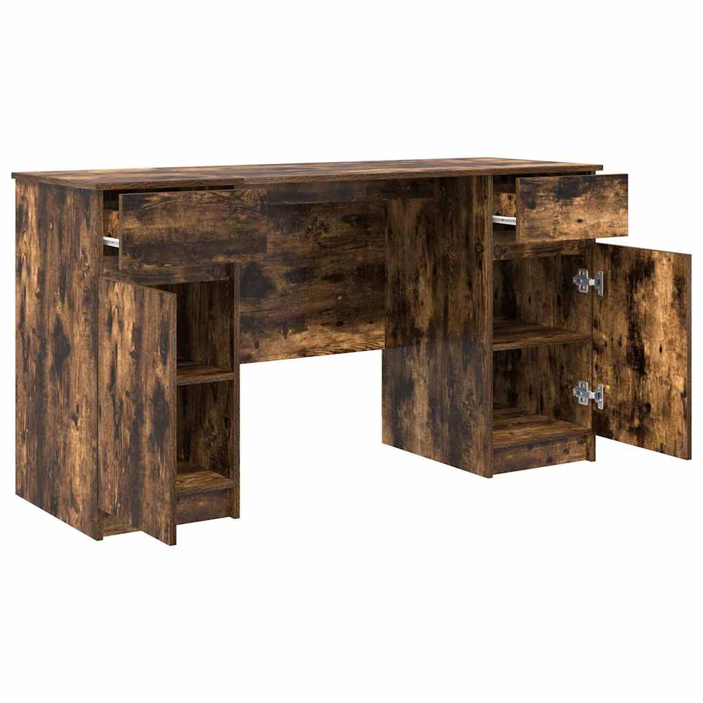 Scrivania Rovere fumo 140 x 49 x 76 cm Legno multistrato