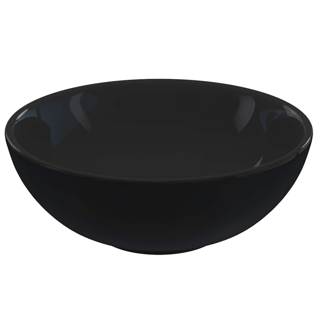 Lavandino ÃƒËœ28x10 cm in Ceramica Nero Lucido