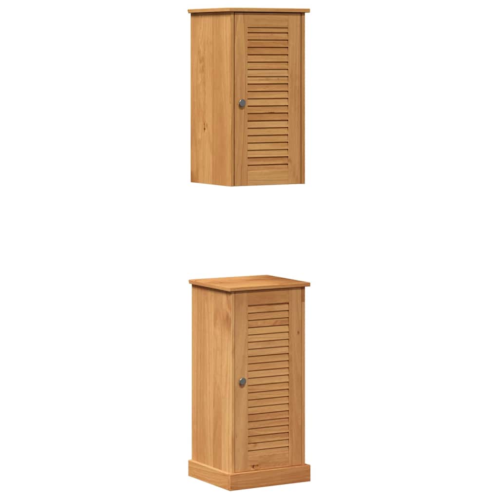 Set di mobili per il bagno VIGO 2 pcs Marrone e Marrone Miele