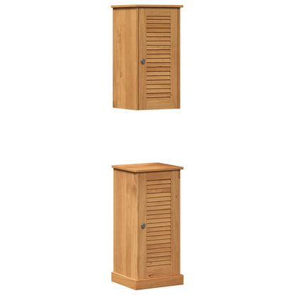 Set di mobili per il bagno VIGO 2 pcs Marrone e Marrone Miele