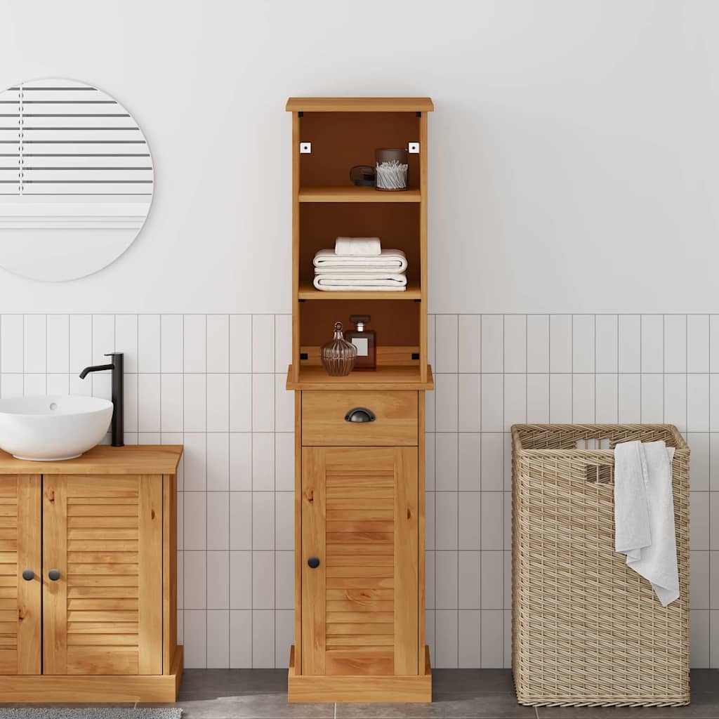 Set di mobili per il bagno VIGO 2 pcs Marrone e Marrone Miele