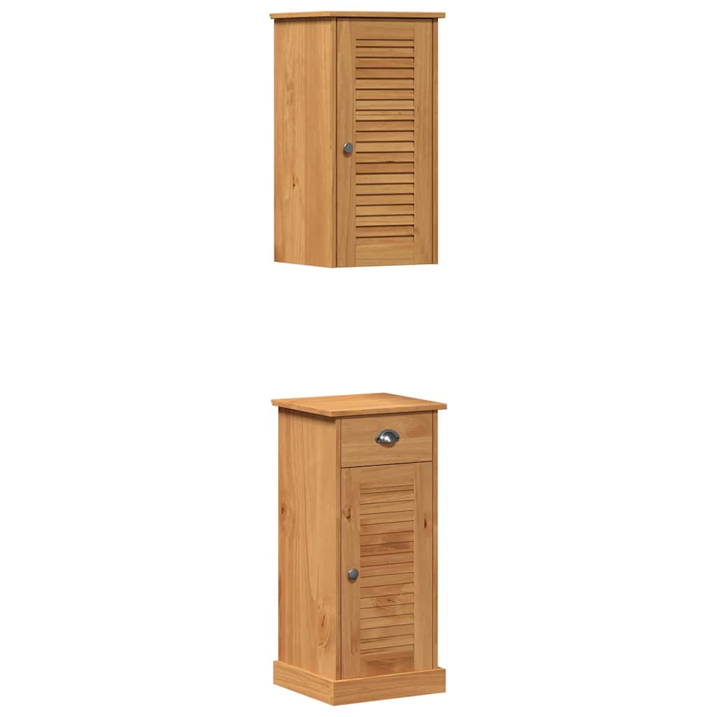 Set di mobili per il bagno VIGO 2 pcs Marrone e Marrone Miele
