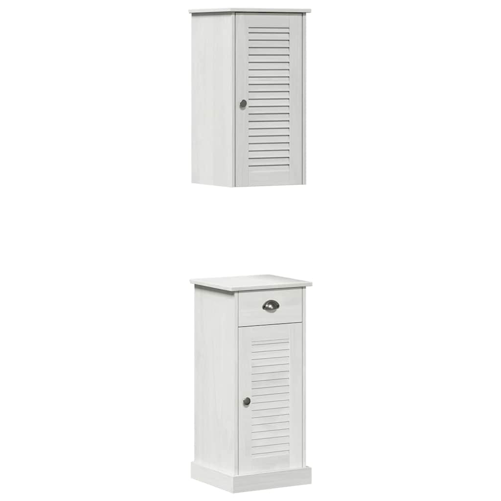 Set di mobili per il bagno VIGO 2 pcs Marrone e bianco