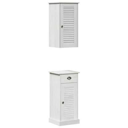 Set di mobili per il bagno VIGO 2 pcs Marrone e bianco