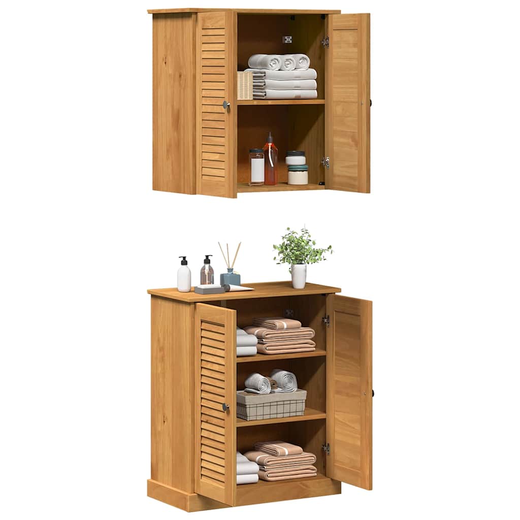 Set di mobili per il bagno VIGO 2 pcs Marrone e Marrone Miele