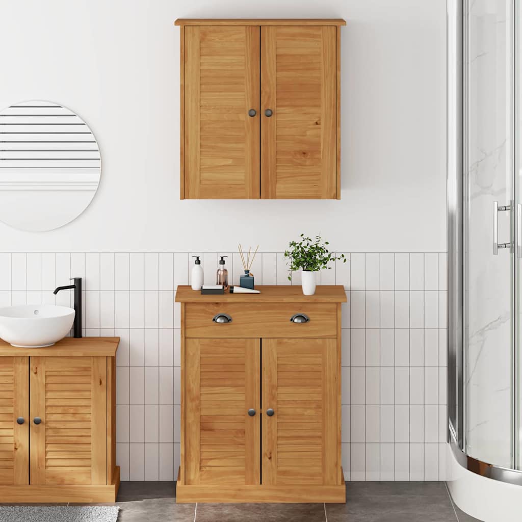 Set di mobili per il bagno VIGO 2 pcs Marrone e Marrone Miele