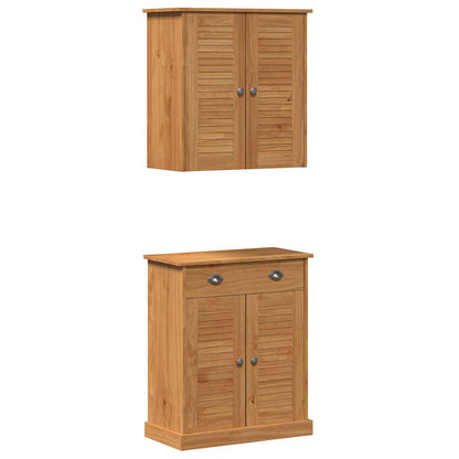 Set di mobili per il bagno VIGO 2 pcs Marrone e Marrone Miele