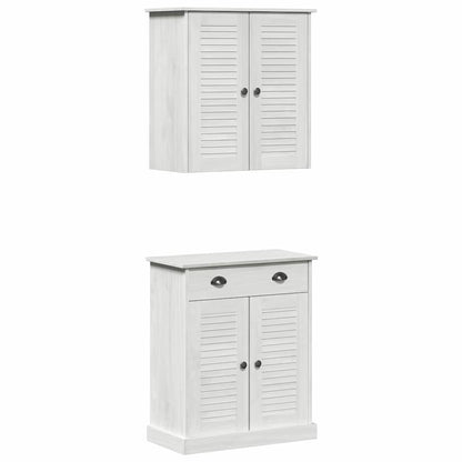 Set di mobili per il bagno VIGO 2 pcs Bianco e Bianco Antico