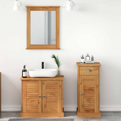 Set di mobili per il bagno con porta VIGO 3 pcs Marrone miele