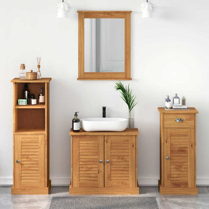 Set di mobili per il bagno con porta VIGO 4 pcs Marrone miele