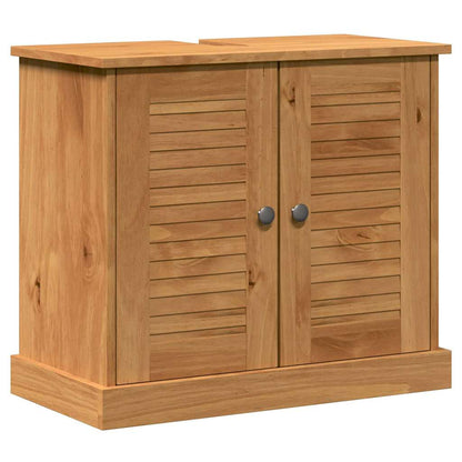 Set di mobili per il bagno con porta VIGO 4 pcs Marrone miele