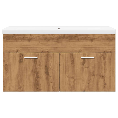 Mobile da Bagno con Lavabo Integrato Rovere Artigianale