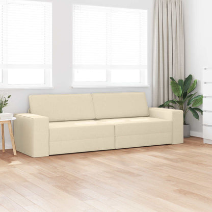 Divano letto 200cm Crema Tessuto