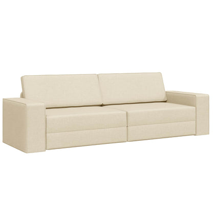 Divano letto 200cm Crema Tessuto