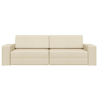 Divano letto 200cm Crema Tessuto