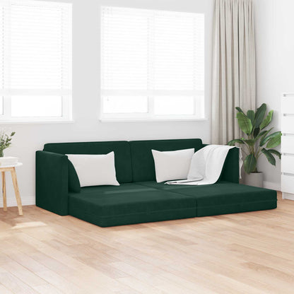 Divano-letto da pavimento 200cm Verde Scuro Velluto