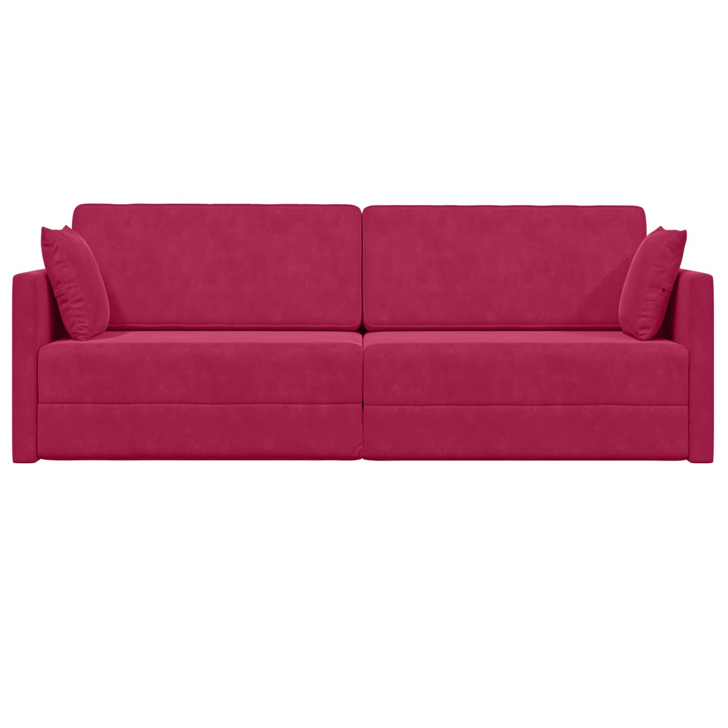 Divano-letto da pavimento 200cm Rosso Vino Velluto