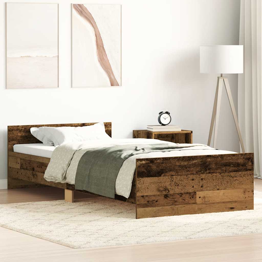 Giroletto senza Materasso Legno Antico 90x200cm in Truciolato