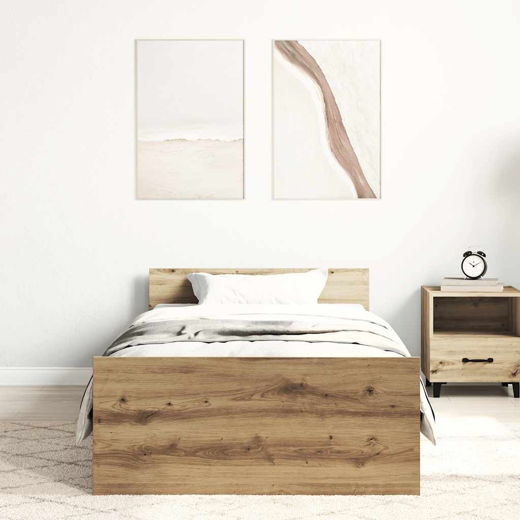 Giroletto senza Materasso Rovere Artigianale 90x200cm