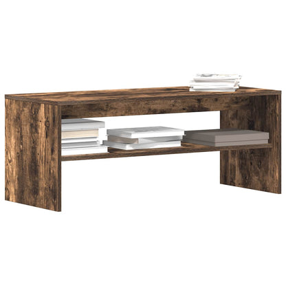 Mobile Porta TV Rovere Fumo 100x40x40 cm in Legno Multistrato