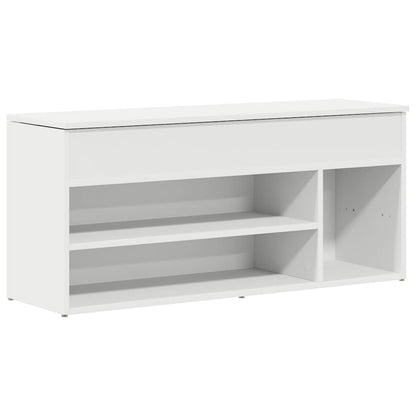 Scarpiera Bianca 102x30,5x45 cm in Legno Multistrato